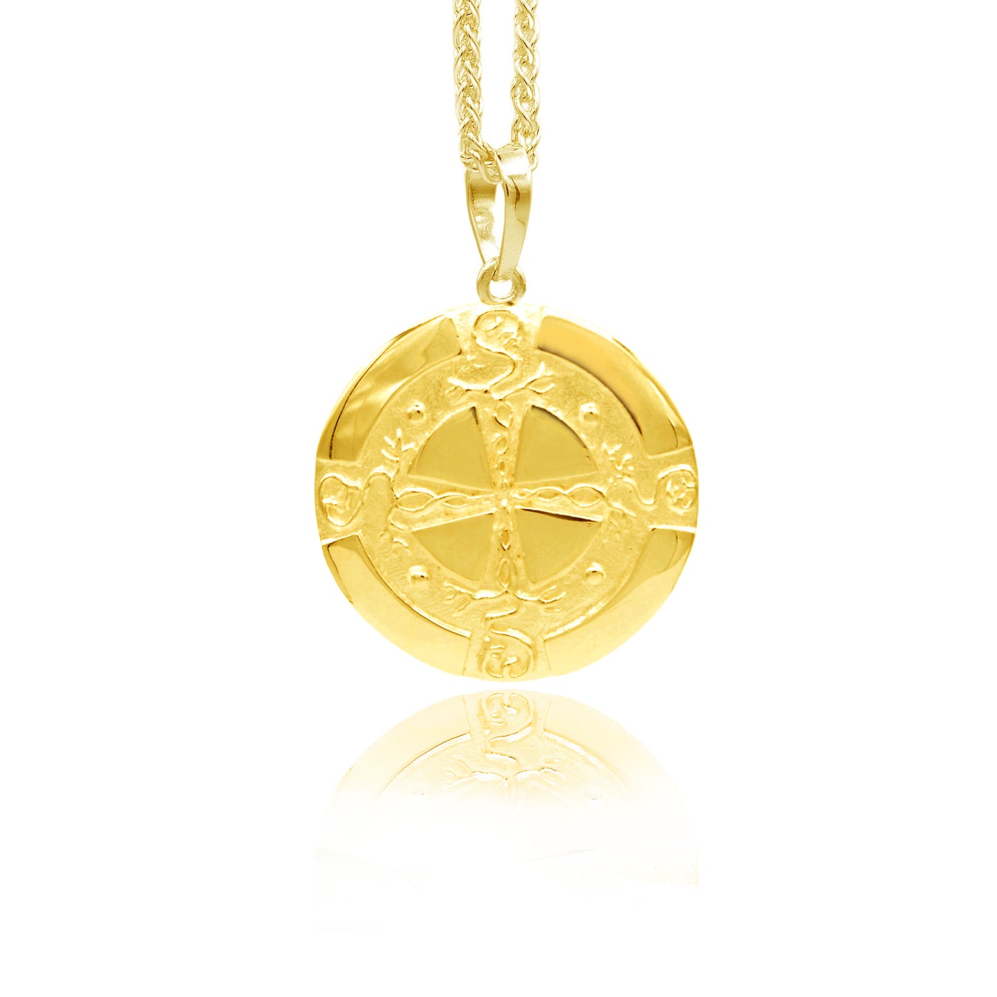 Pisces Zodiac Sign Pendant - Gold