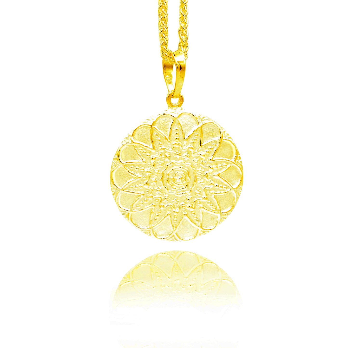 Leo Zodiac Sign Pendant - Gold