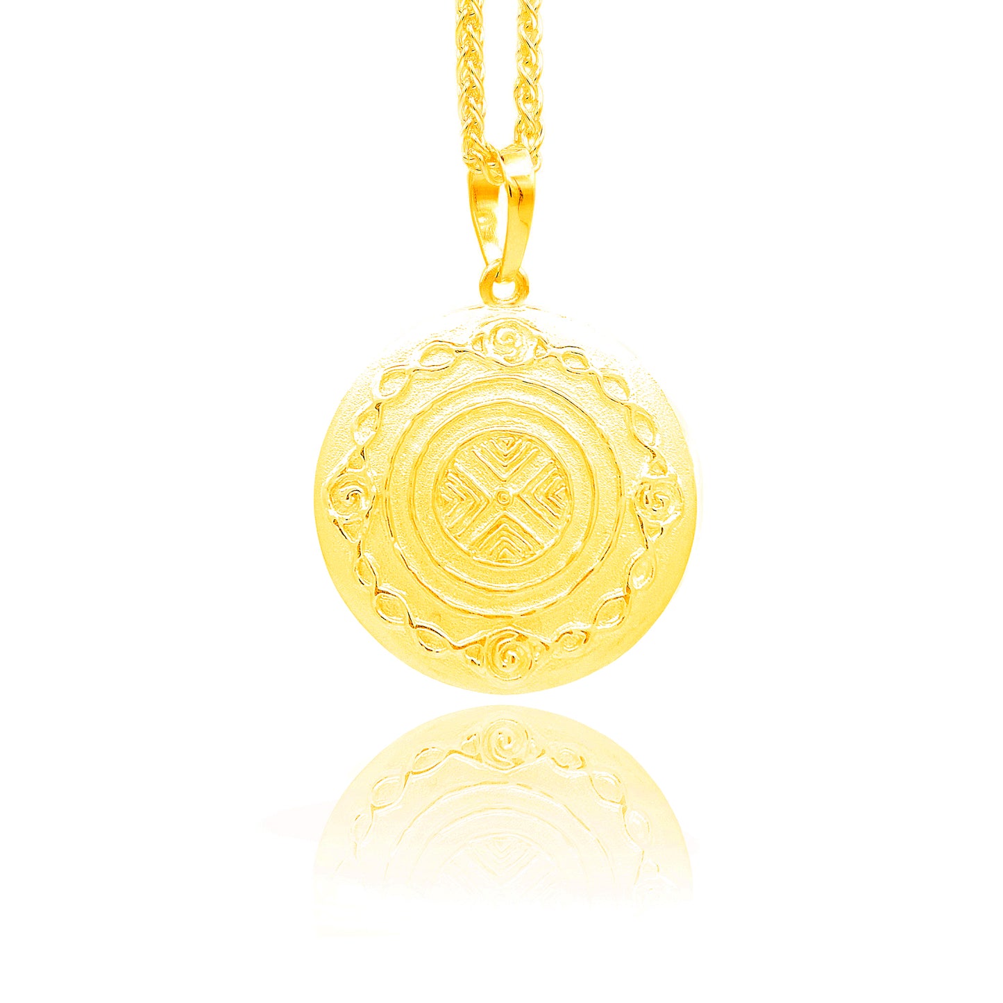 Aquarius Zodiac Sign Pendant - Gold