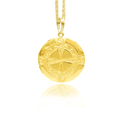 Pisces Zodiac Sign Pendant - Gold
