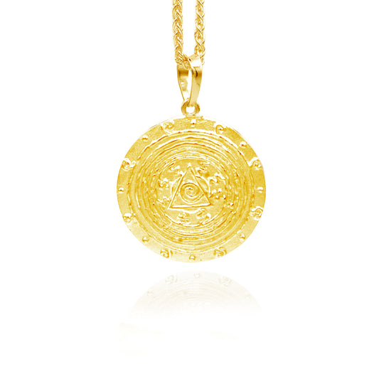 Virgo Zodiac Sign Pendant - Gold