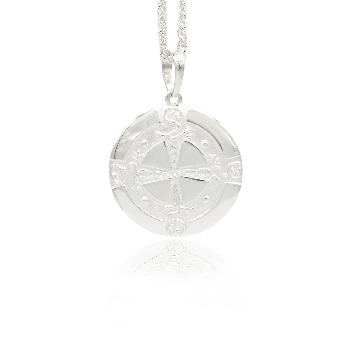 Pisces Zodiac Sign Pendant - Silver