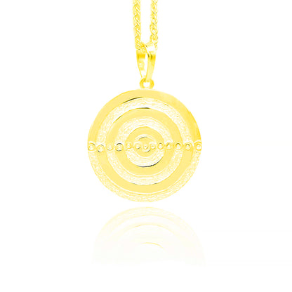 Libra Zodiac Sign Pendant - Gold